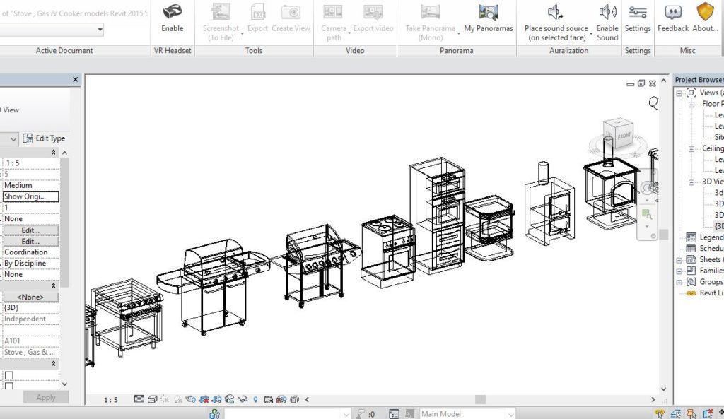 29 Stove Gas Equipment And Cooker Revit Families Rfa Mahelak