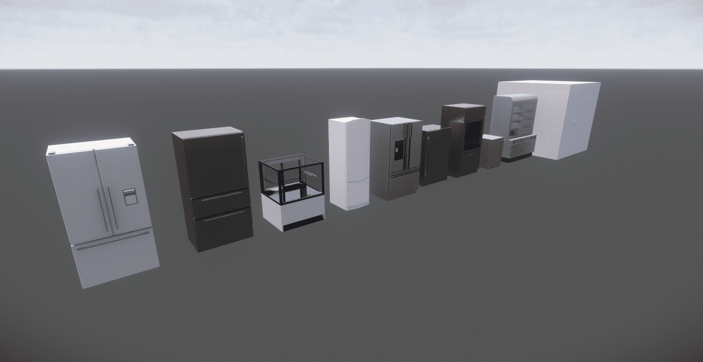 28 Models Refrigerators Revit families.rfa Mahelak