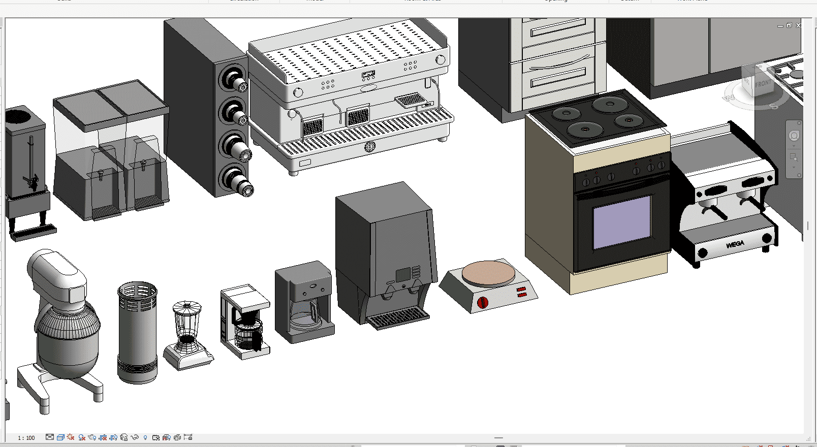 Kitchen Components Revit families