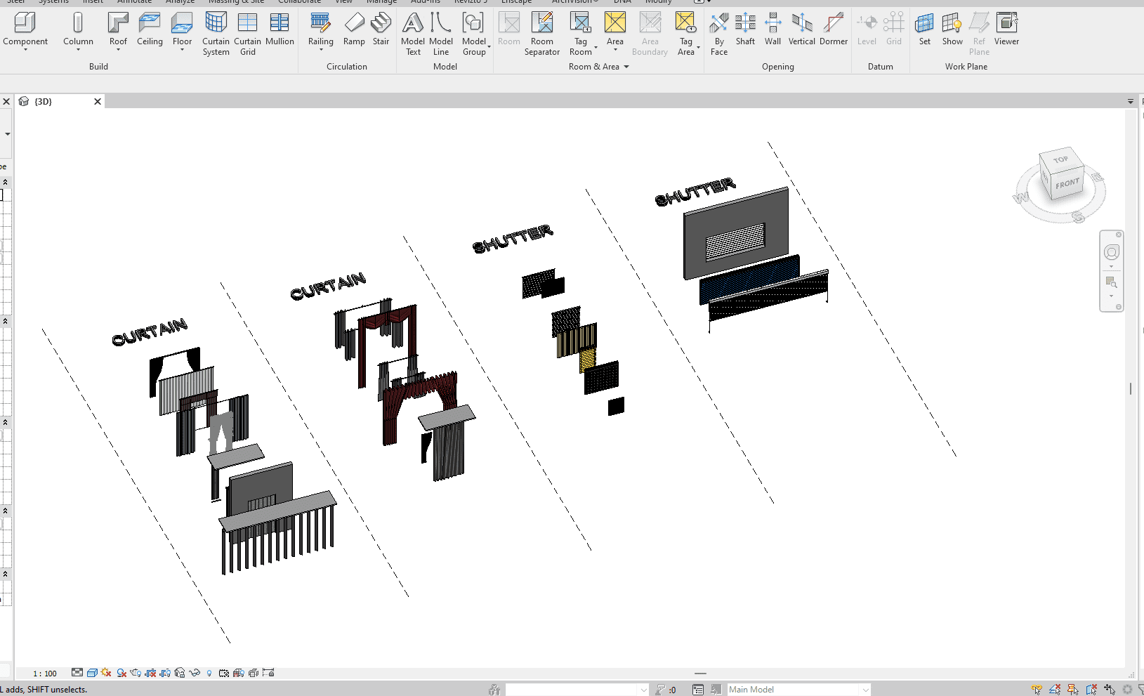 28 Revit Families for Curtains.rvt