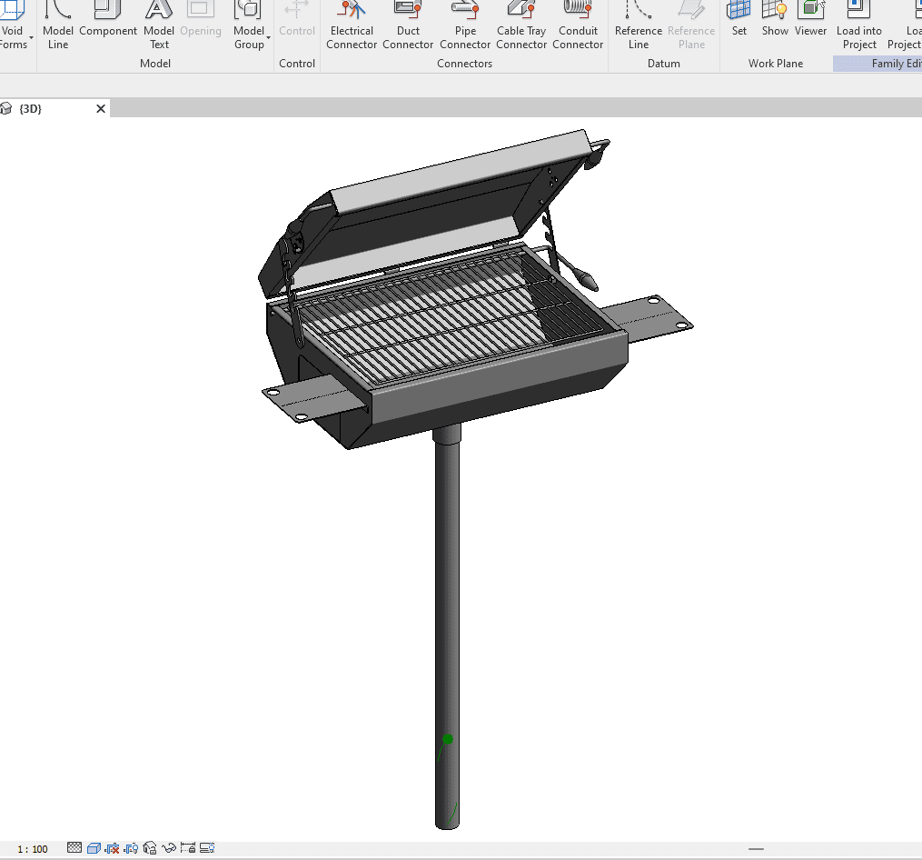 Bbq Grill Revit Family.rfa