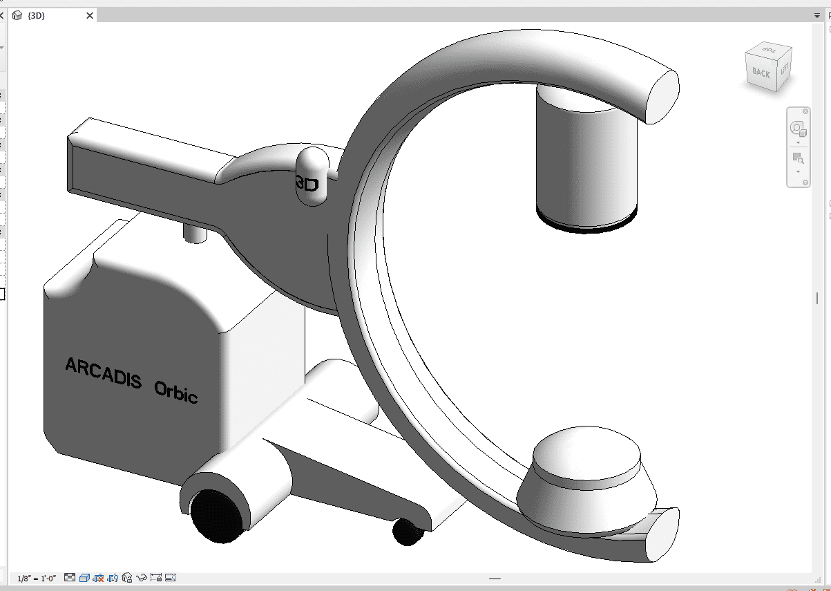 Siemens Arcadis Model Revit file for healthcare design